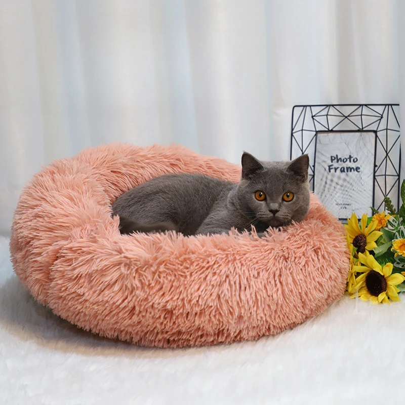 Fluffy Nap - Cuccia per gatti morbida a forma di cuscino peloso