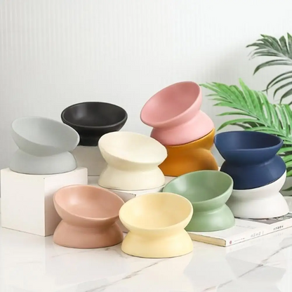 Happy Meal - Ciotola in ceramica ergonomica e di design per gatti
